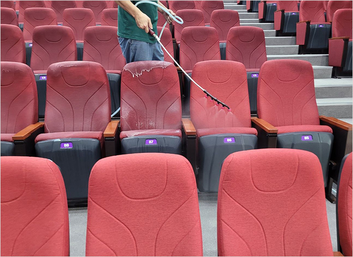 의자 청소 사진