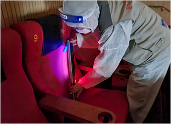 의자 세균청소 사진