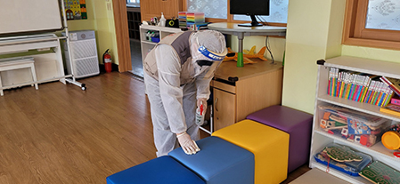 소파 방역 사진