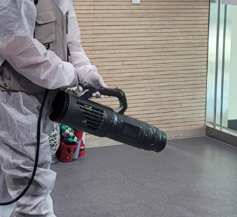 실내 방역 사진