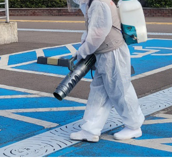 실외 방역 사진